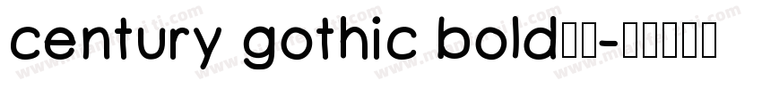 century gothic bold字体字体转换